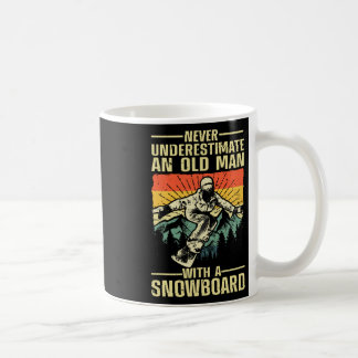 Cool Snowboarding Art For Men Grandpa Dad Winter S Coffee Mug