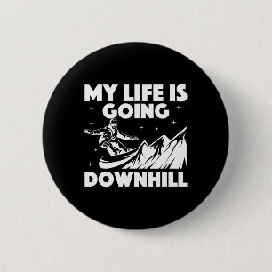 Cool Snowboarding Art For Men Women Snowboard Snow 6 Cm Round Badge