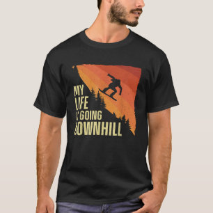 Cool Snowboarding Art For Men Women Snowboard Snow T-Shirt