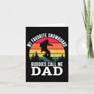 Cool Snowboarding Design For Men Dad Snowboard Sno Card