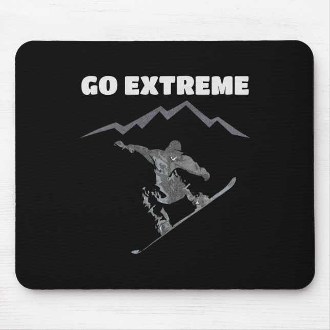 Cool Snowboarding Design  Mouse Mat (Front)