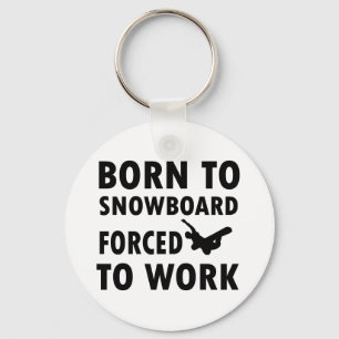Cool Snowboarding Designs Key Ring