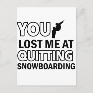 Cool Snowboarding designs Postcard