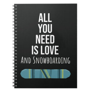 Cool Snowboarding Gifts Snowboarder Winter Sports Notebook