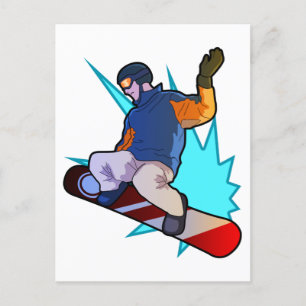 Cool Snowboarding Snowboarder Winter Sports Gift Postcard