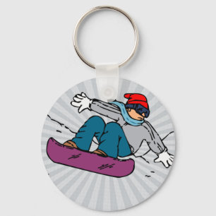 Cool Snowboarding snowboarding lovers snowboard Key Ring