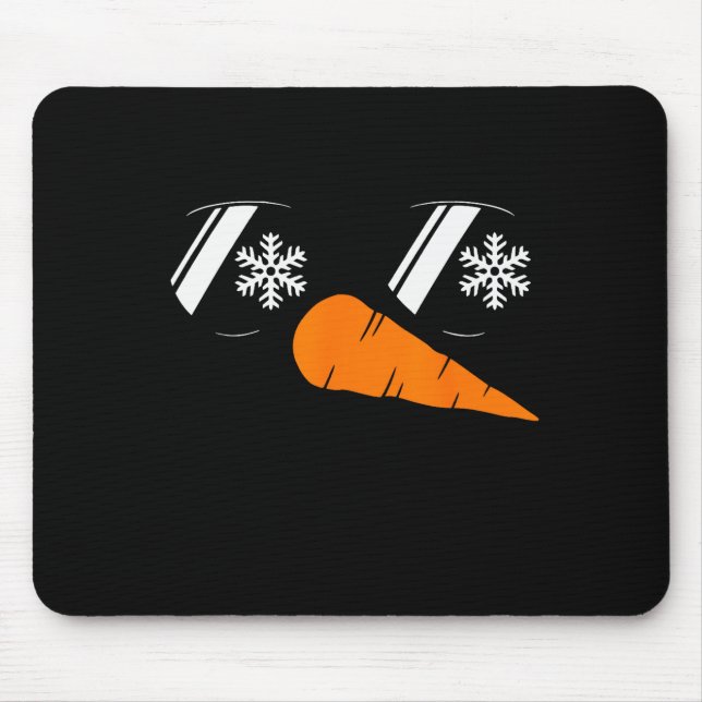 Cool Snowman Face Gles Christmas Xmas Costume Boy  Mouse Mat (Front)