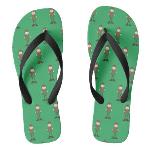 Cool Snowman Flip Flops