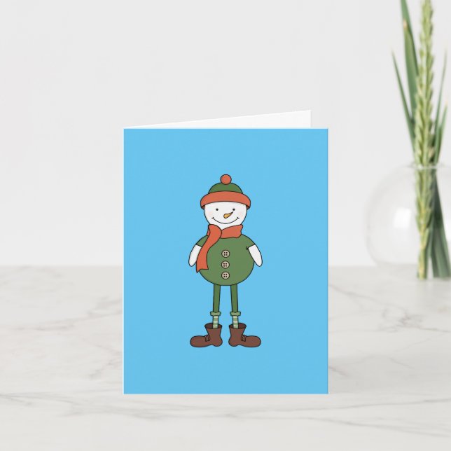 Cool Snowman Invitation (Front)