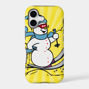 Cool Snowman Skiing skiing lovers winter sport