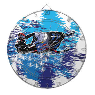 Cool Snowmobiler Dartboard