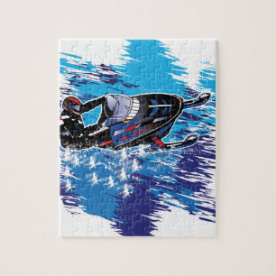 Cool Snowmobiler Jigsaw Puzzle