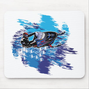 Cool Snowmobiler Mouse Mat