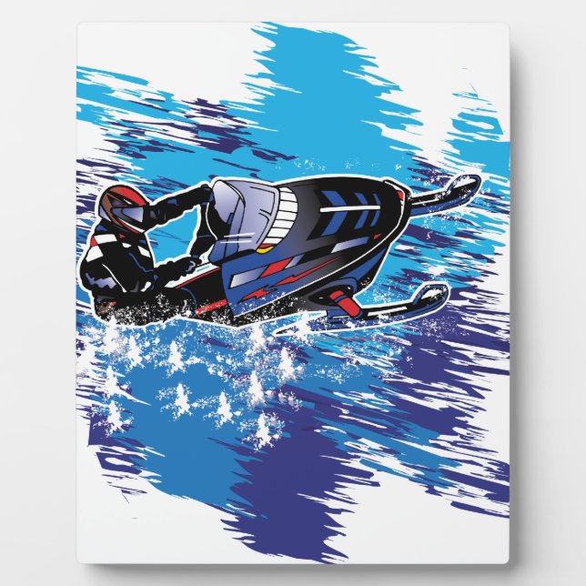 Cool Snowmobiler Plaque (Front)