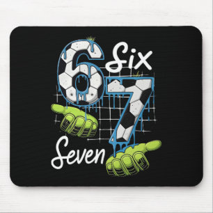 Cool Soccer 67 Drip Hands Six Seven Gen Alpha Meme Mouse Mat