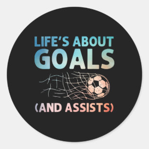Cool Soccer Art For Men Women Soccer Lovers Soccer Classic Round Sticker