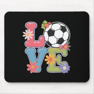 Cool Soccer Art For Women Teen Girls Goalie Soccer Mouse Mat