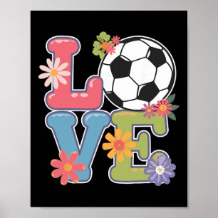 Cool Soccer Art For Women Teen Girls Goalie Soccer Poster