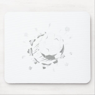 Cool soccer ball graphic youth soccer mouse mat