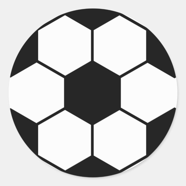 cool soccer ball sports pattern classic round sticker (Front)
