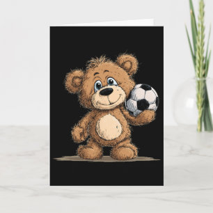 Cool Soccer Bear Costume For Sports Lovers Card