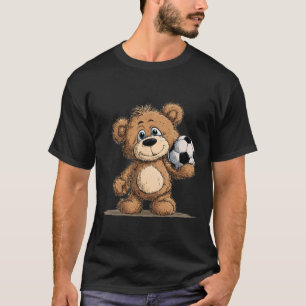 Cool Soccer Bear Costume For Sports Lovers T-Shirt