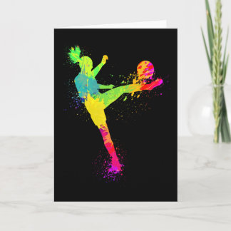 Cool Soccer Design For Women Girls Soccer Player S Card