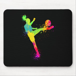Cool Soccer Design For Women Girls Soccer Player S Mouse Mat