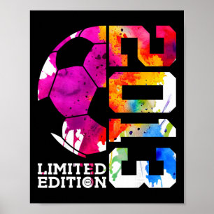 Cool Soccer Designs And Outfits 12th Birthday Girl Poster