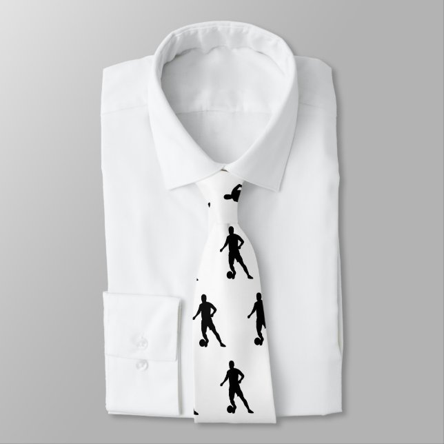 Cool Soccer Football Player Pattern | Sport Tie (Tied)