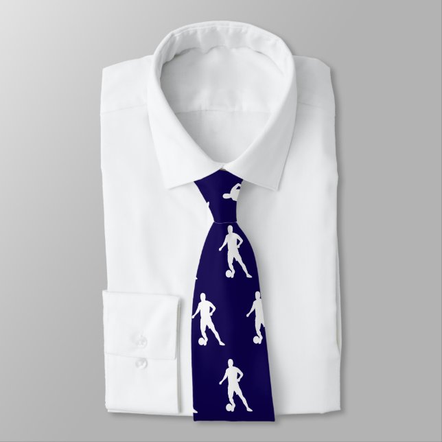 Cool Soccer Football Player Pattern | Sport Tie (Tied)