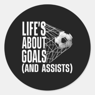 Cool Soccer For Men Women Soccer Lovers Player Foo Classic Round Sticker