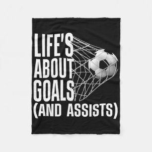 Cool Soccer For Men Women Soccer Lovers Player Foo Fleece Blanket