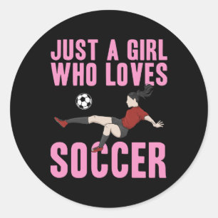Cool Soccer For Women Girls Mum Soccer Player Coac Classic Round Sticker