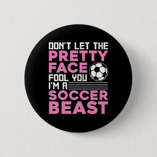 Cool Soccer For Women Teen Girls Soccer Lover Play 6 Cm Round Badge