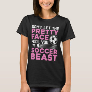 Cool Soccer For Women Teen Girls Soccer Lover Play T-Shirt
