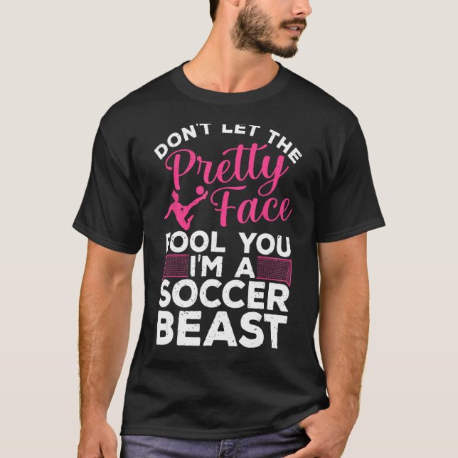 Cool Soccer For Women Teen Girls Soccer Lover Play T-Shirt (Front)