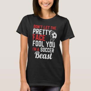 Cool Soccer For Women Teen Girls Soccer Lover Play T-Shirt