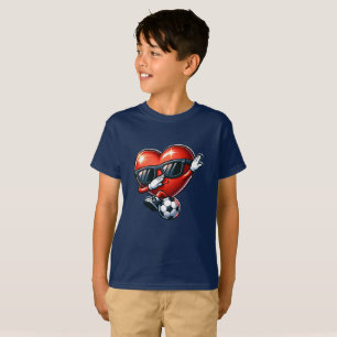 Cool Soccer Heart Mascot T-Shirt