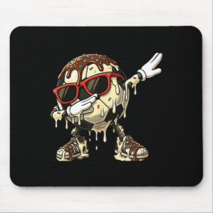 Cool Soccer Ice Cream Dab Dance Funny Melting Spor Mouse Mat