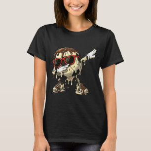 Cool Soccer Ice Cream Dab Dance Funny Melting Spor T-Shirt