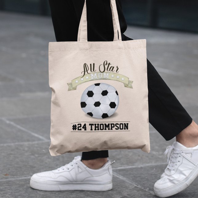 Cool Soccer Mum All Star Personalised Tote Bag (Creator Uploaded)