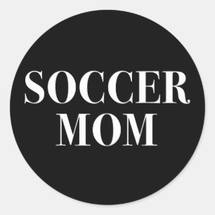 Cool Soccer Mum Slogan Sticker
