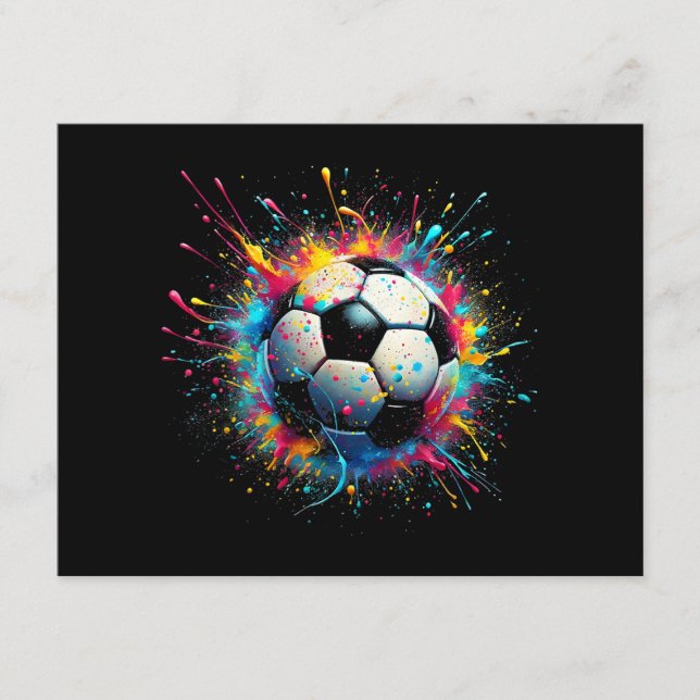 Cool Soccer Player Sport For Boys Men Girls Women Enclosure Card (Front)