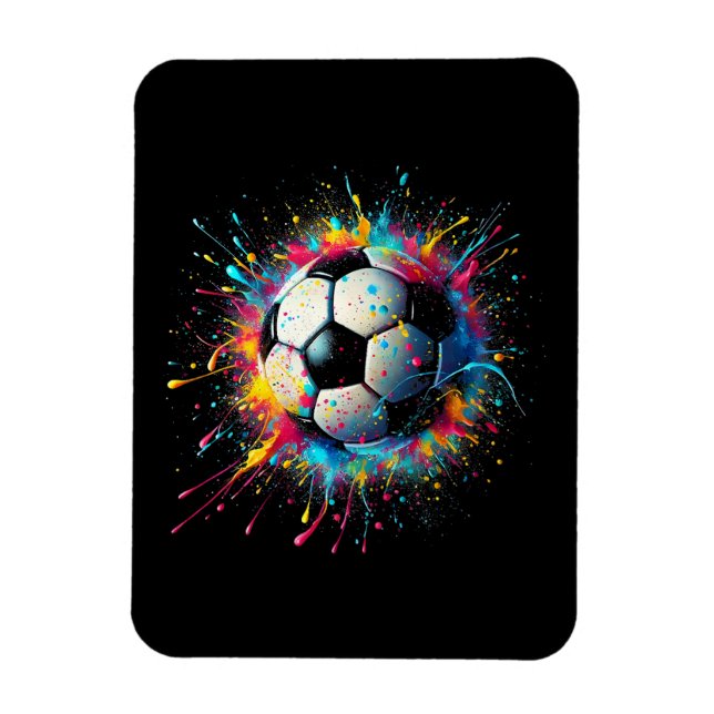Cool Soccer Player Sport For Boys Men Girls Women Magnet (Vertical)