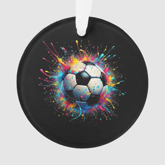 Cool Soccer Player Sport For Boys Men Girls Women Ornament (Front)