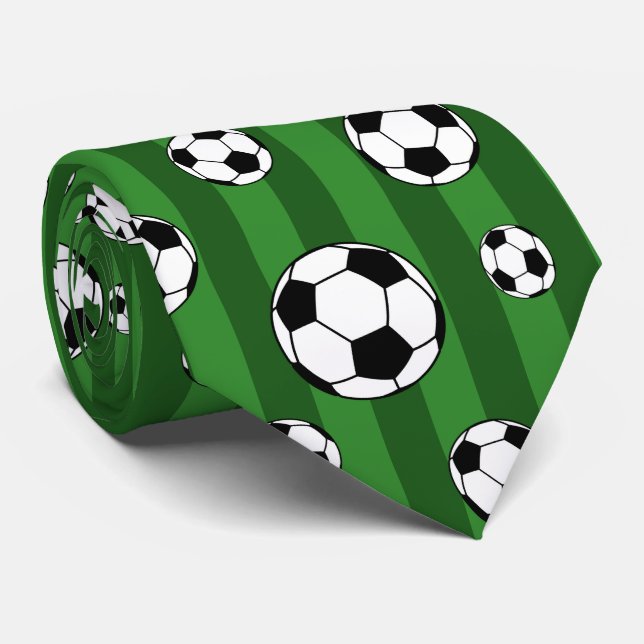 cool Soccer sports ball tiled  Tie (Rolled)