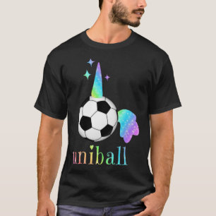 Cool Soccer Unicorn Unibyll Fantasy Sports Themed T-Shirt