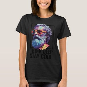 Cool Socrates Knowledge Wisdom Quote Funny Modern  T-Shirt