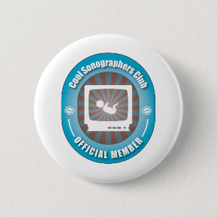 Cool Sonographers Club 6 Cm Round Badge